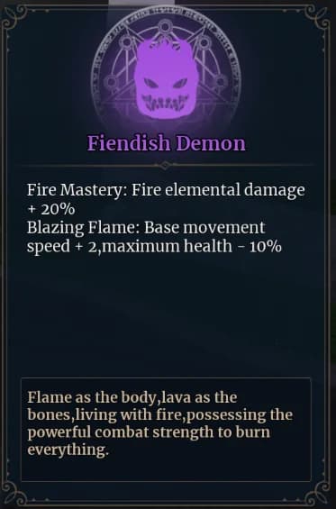 Fiendish Demon official Wizard Alchemy reference