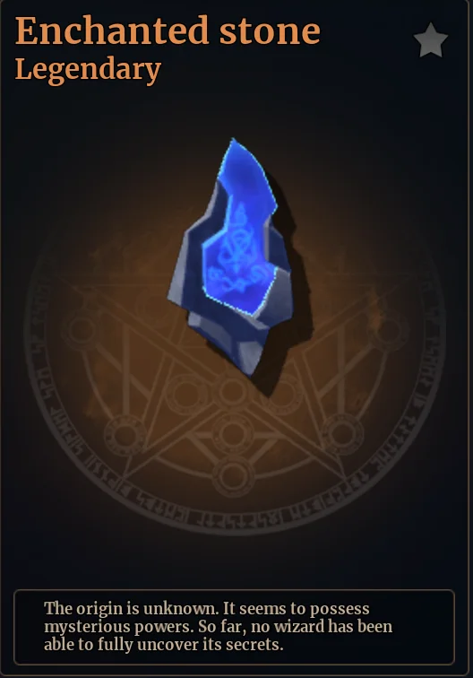 Enchantment Stone official Wizard Alchemy reference
