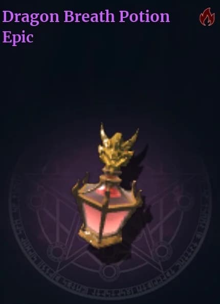 Dragons Breath Potion official Wizard Alchemy reference