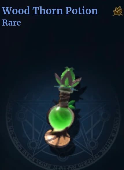 Wood Thorn Potion official Wizard Alchemy reference