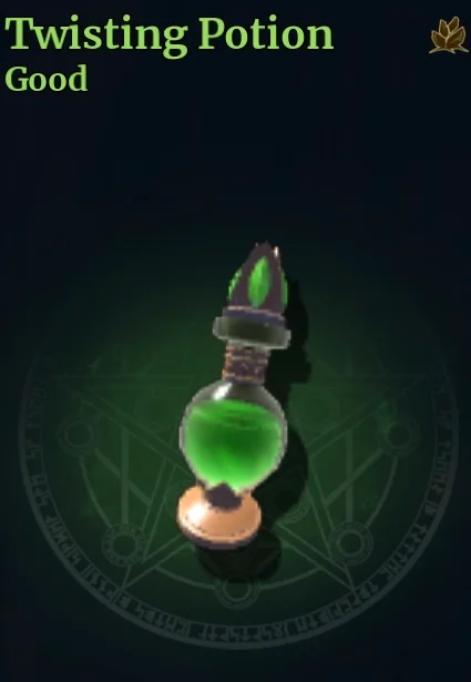 Twisting Potion official Wizard Alchemy reference