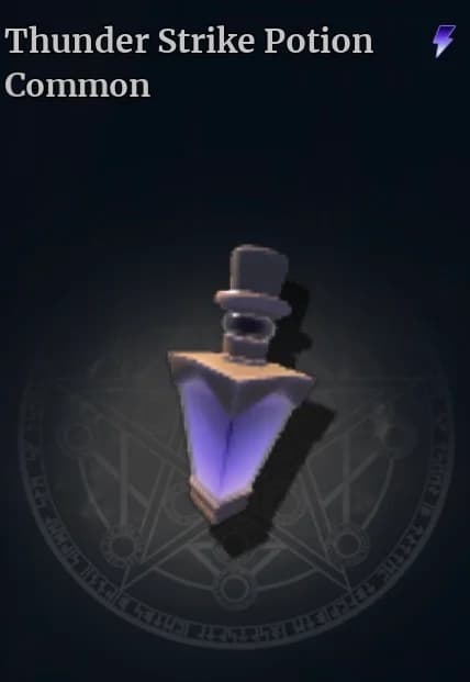Thunder Strike Potion official Wizard Alchemy reference